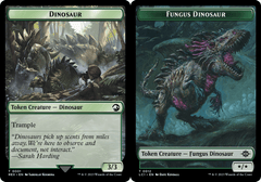 Dinosaur (0001) // Fungus Dinosaur (0012) Double-Sided Token - Foil